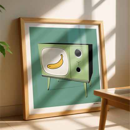Retro TV Print
