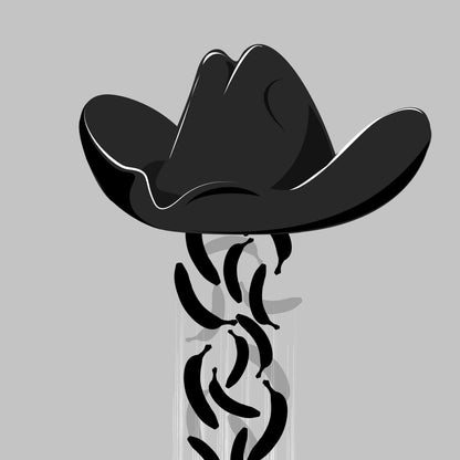 Banana Rain Hat Print