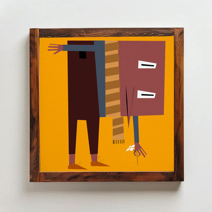 Picking the Last Fall Flower Print