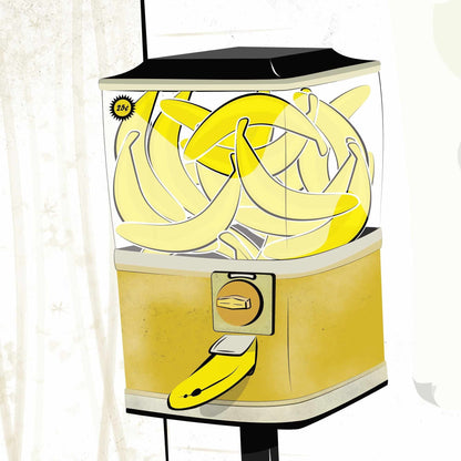 Banana Gumball Machine Print - Classic