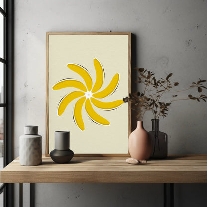 Pinwheel Banana Print