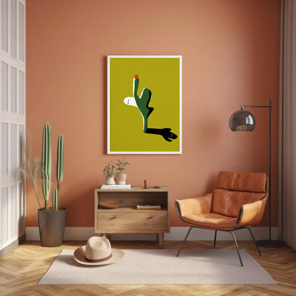 Lonely Ghost Cactus Print