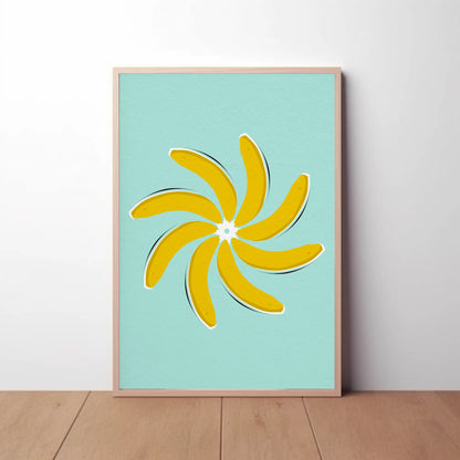 Pinwheel Banana Print