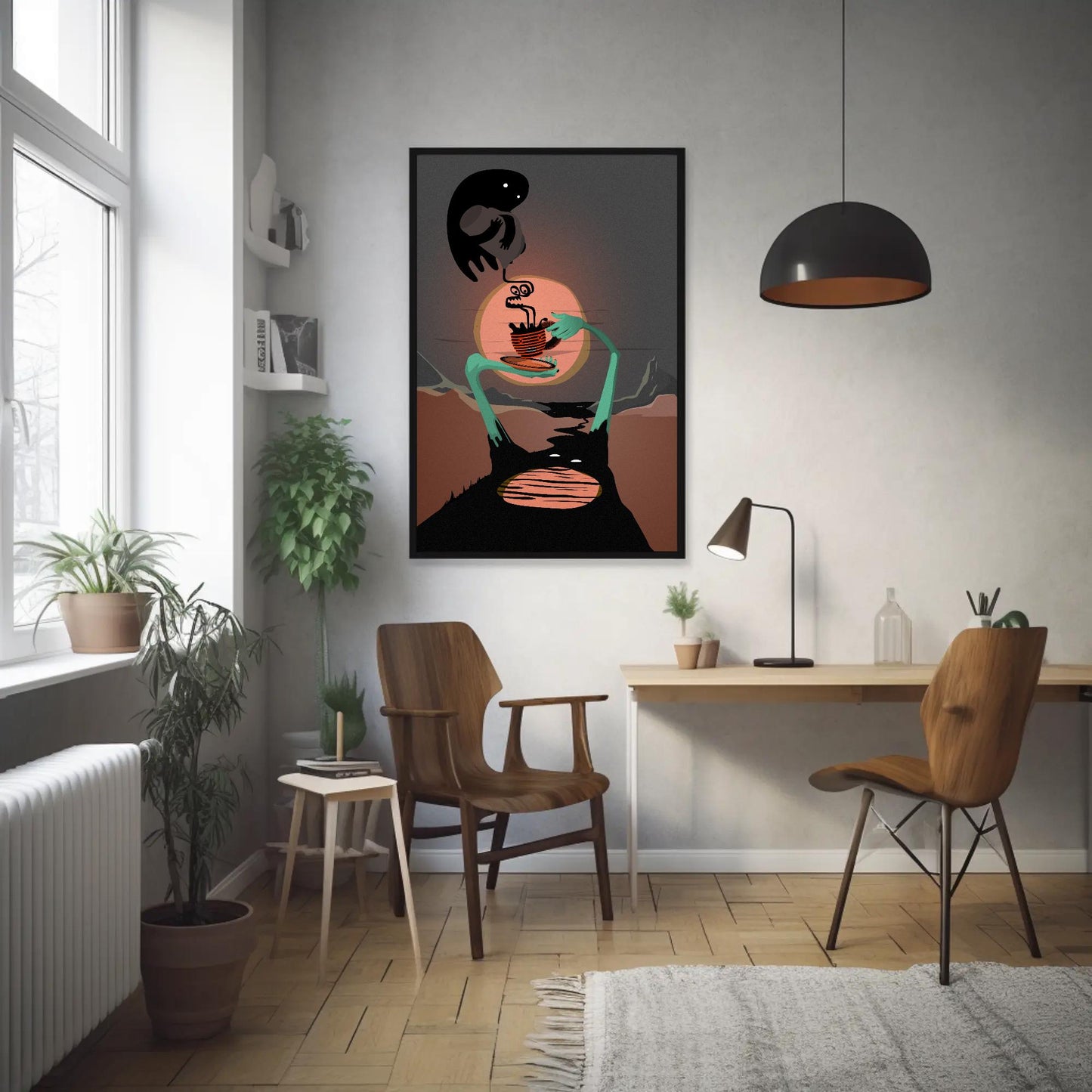 Coffee River Spirit Print
