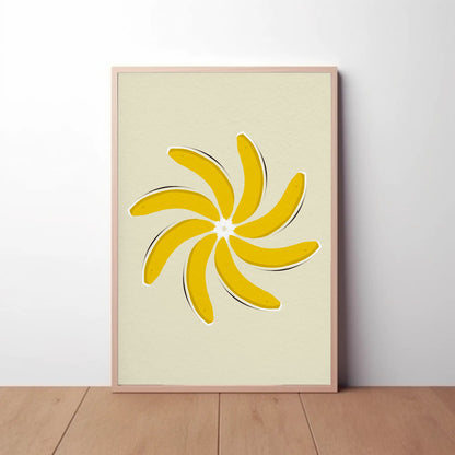 Pinwheel Banana Print
