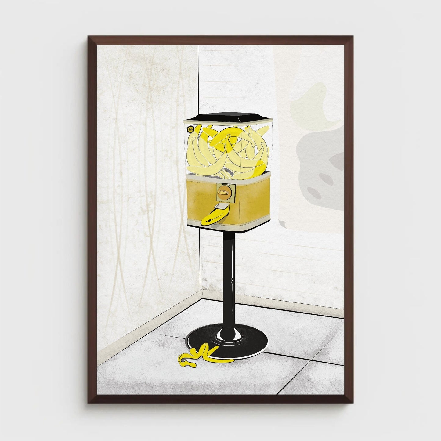 Banana Gumball Machine Print - Classic
