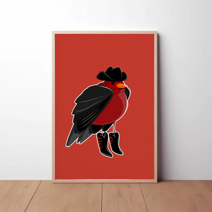 Bird in Clothes Print