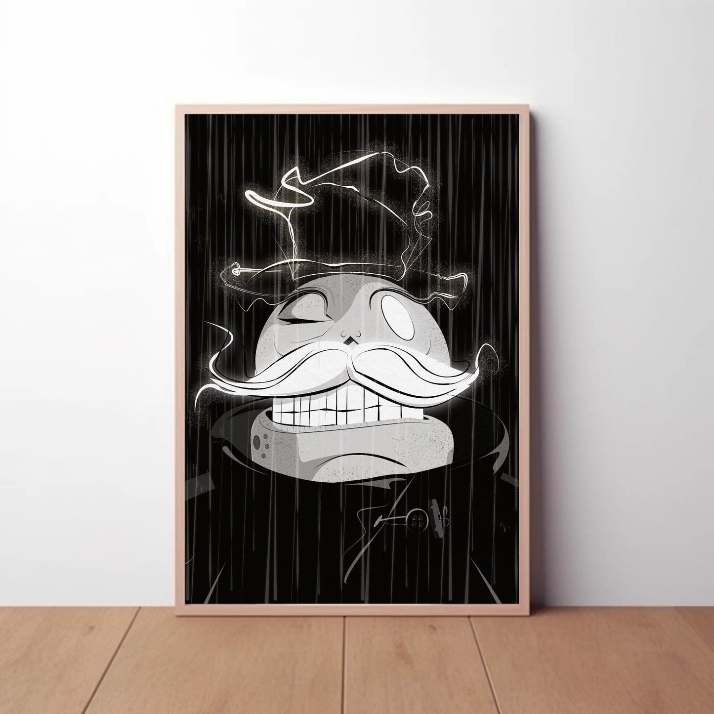 Electric Mustache Print