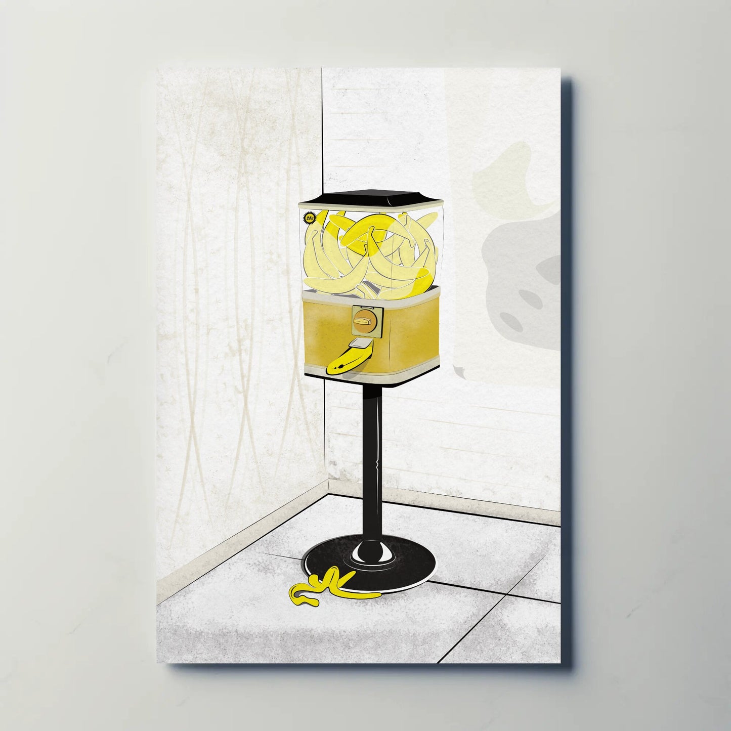 Banana Gumball Machine Print - Classic