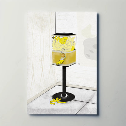 Banana Gumball Machine Print - Classic