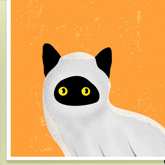 Ghost Cat Print