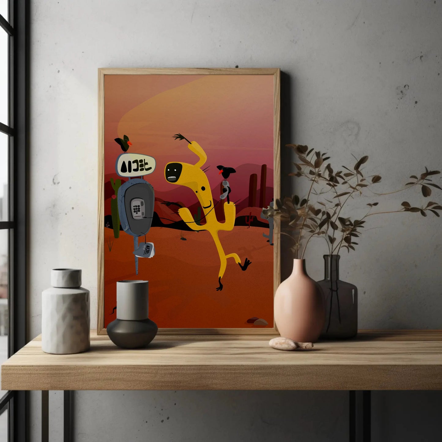 Cactus Invader Print