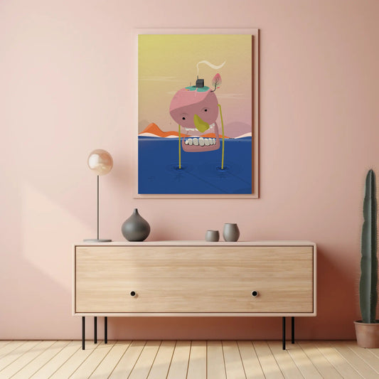 Walking Planet Print