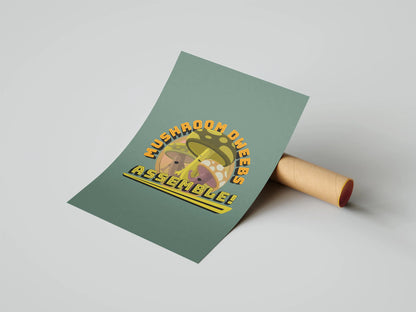 Mushroom Dweebs Print