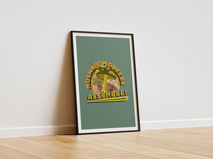 Mushroom Dweebs Print