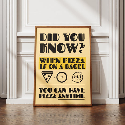 When Pizza is on a Bagel