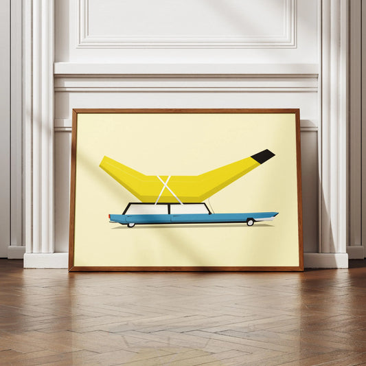 Banana Car Print