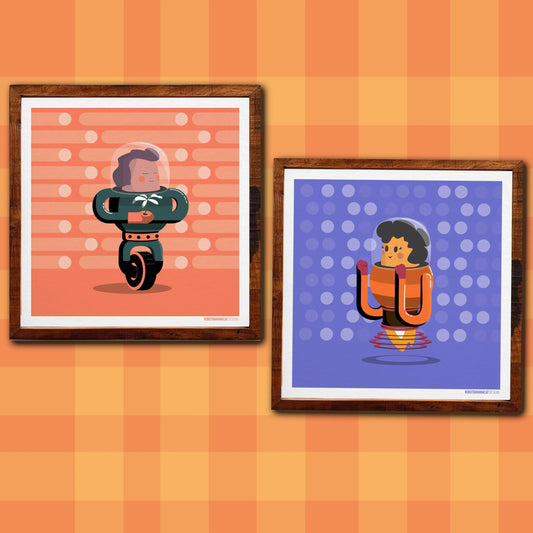 Romantic Robots Print