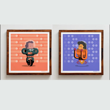 Romantic Robots Print