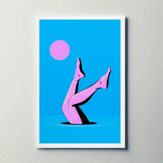 Legs by Moonlight Art Print
