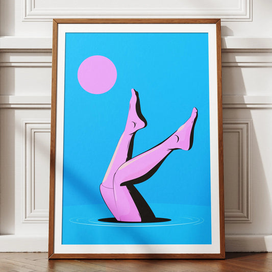 Legs by Moonlight Art Print