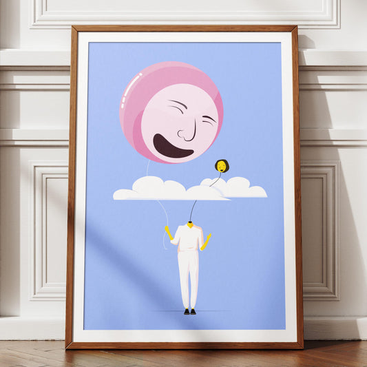 Heads In The Clouds Print