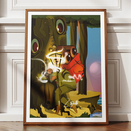 A Careful Escape Art Print