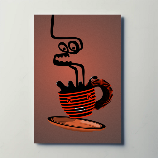 Coffee Cup Spirit Print