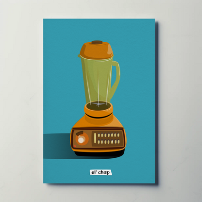Ol' chap Blender Companion Printed Illustration