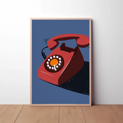 Funky Telephone Print