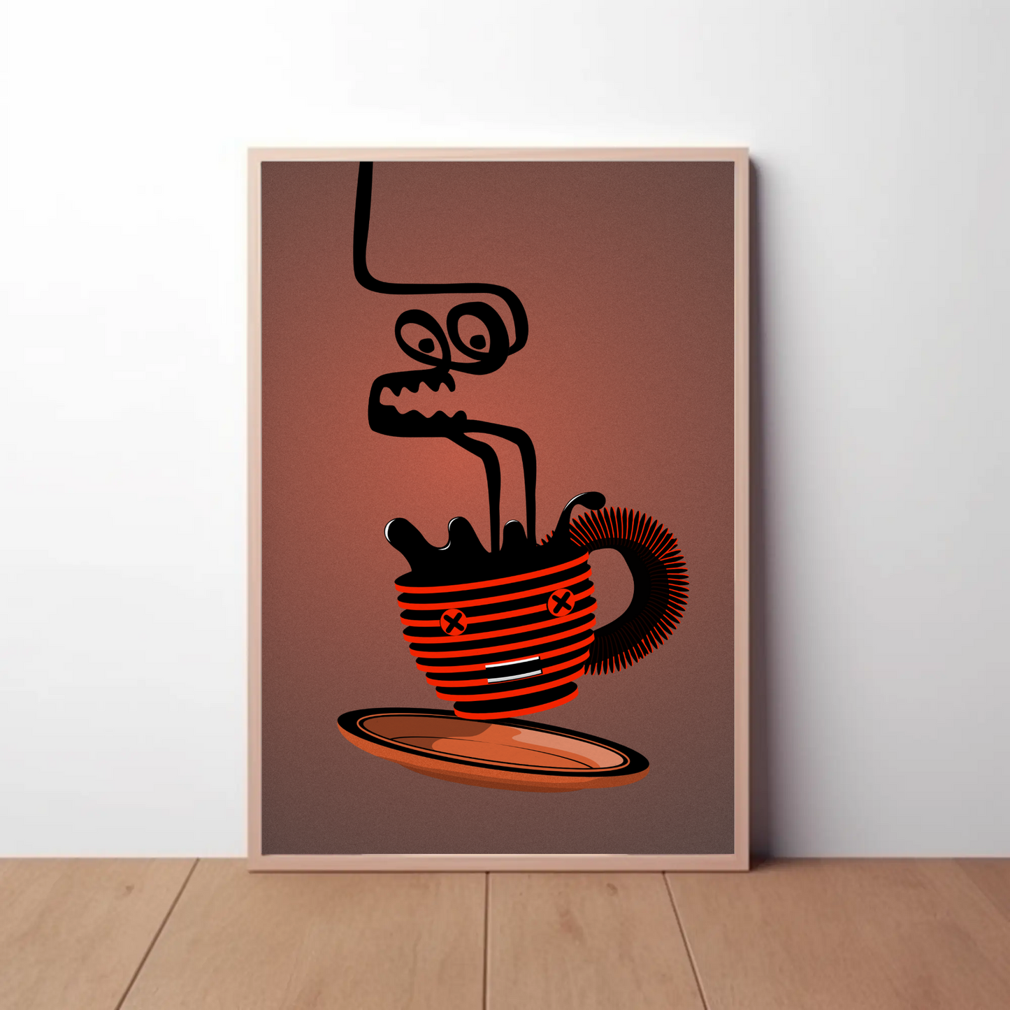 Coffee Cup Spirit Print