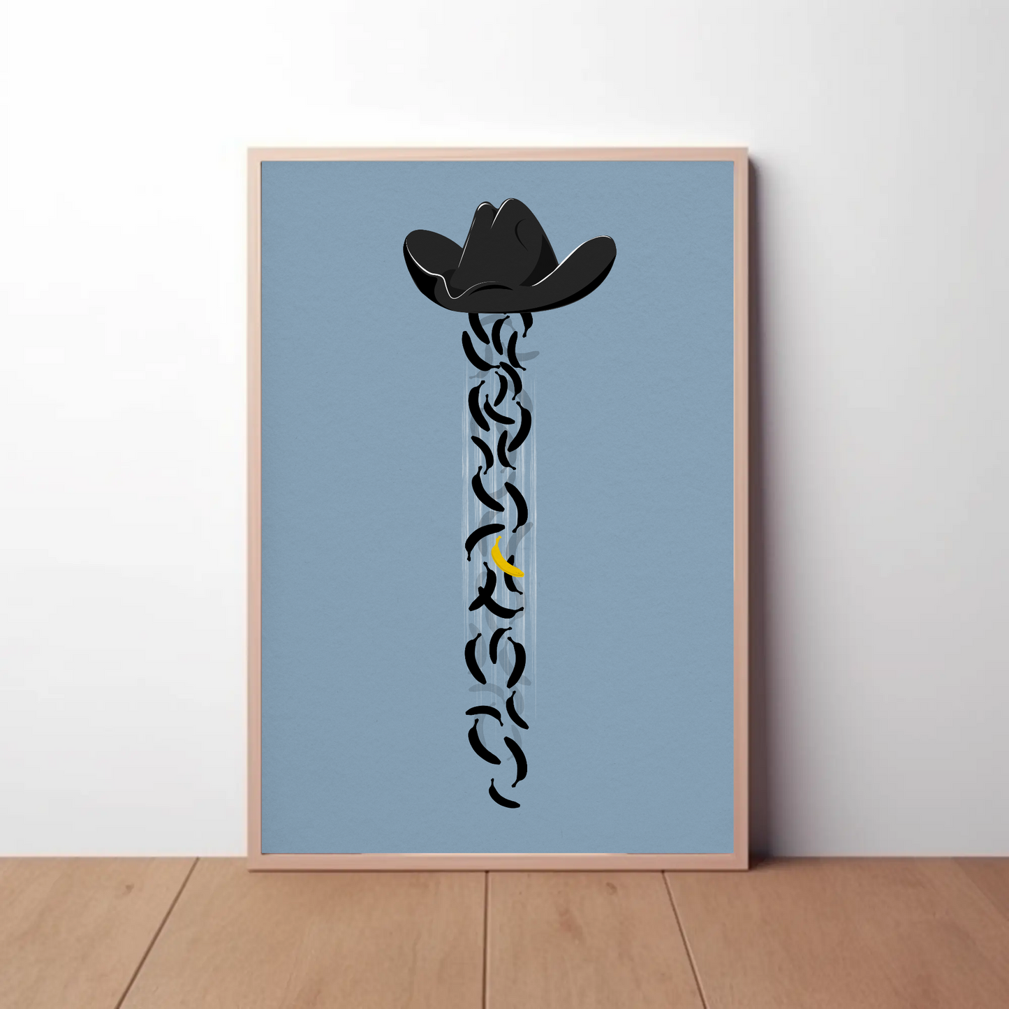 Banana Rain Hat Print