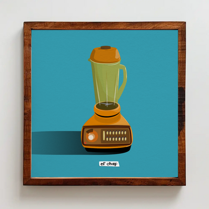 Ol' chap Blender Companion Printed Illustration