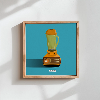 Ol' chap Blender Companion Printed Illustration