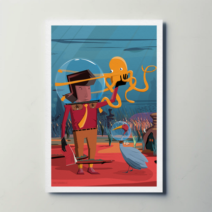 Underwater Friends Print