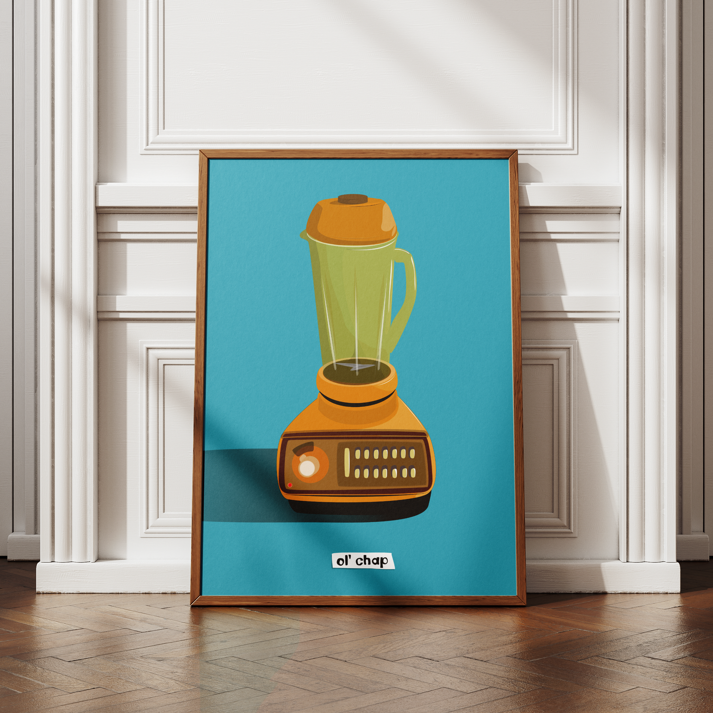 Ol' chap Blender Companion Printed Illustration
