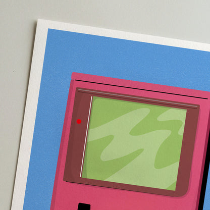 Colorful Gameboy Print