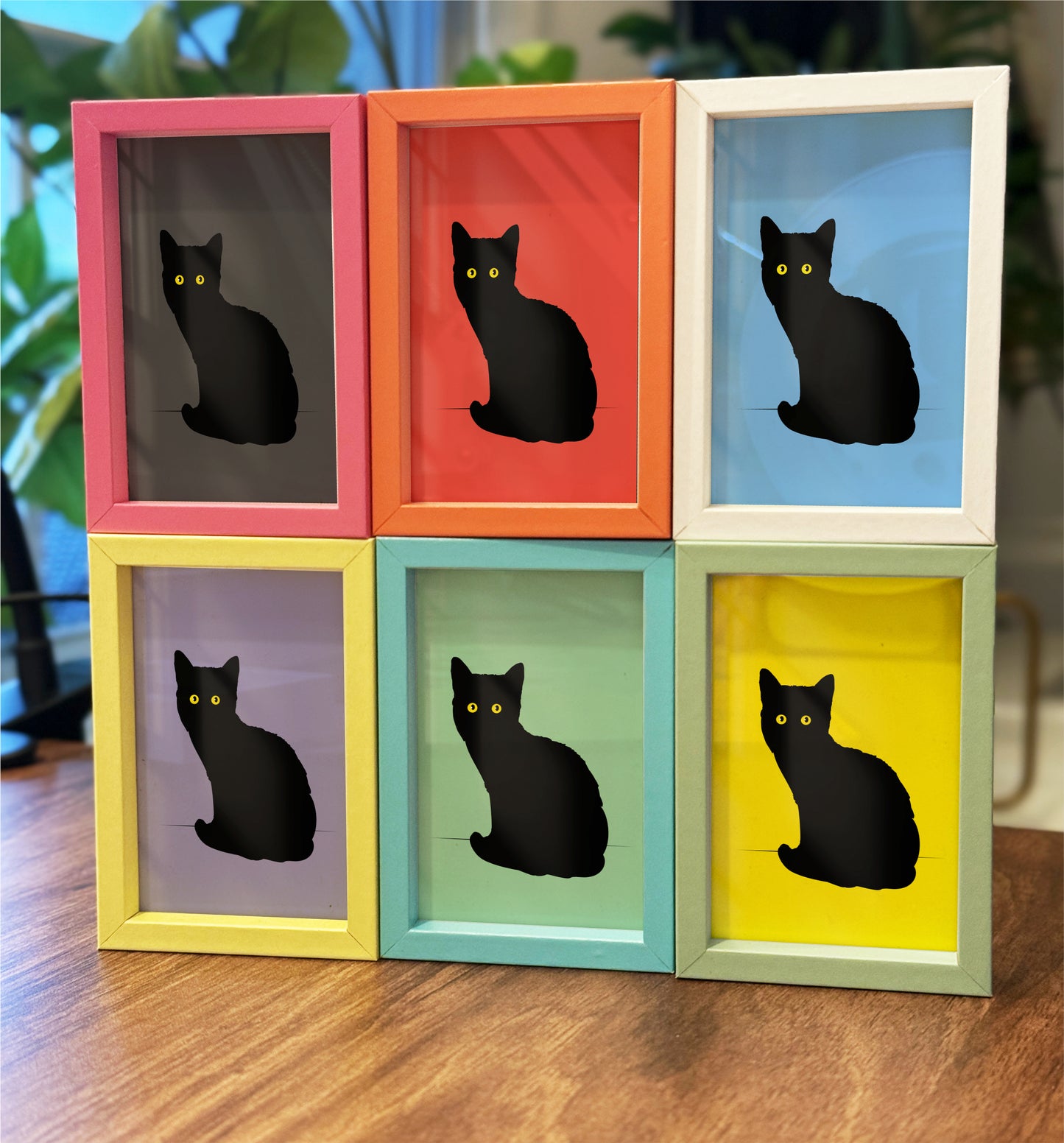 Black Cat - Framed Mini Print