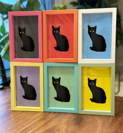 Black Cat - Framed Mini Print